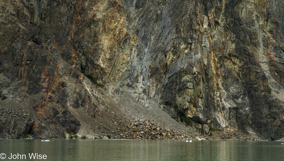 Cliffside on the Alsek River in Yukon, Canada