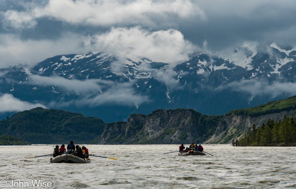 Rafting the Alsek River in British Columbia, Canada