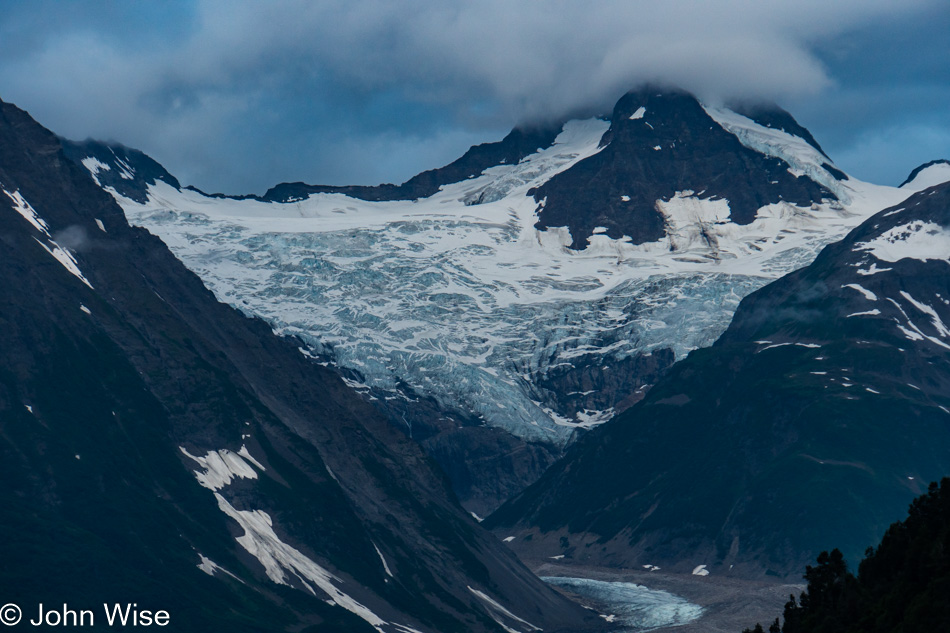 Hanging glacier along the Alsek in British Columbia, Canada