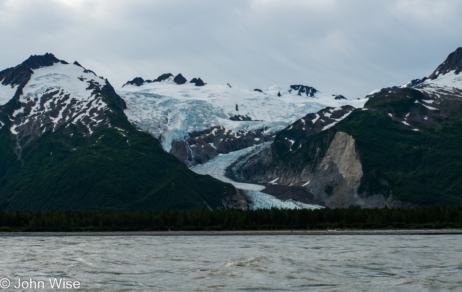 On the Alsek River in Alaska, United States