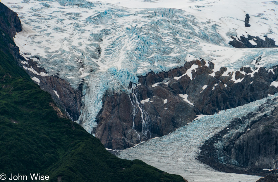 Hanging glacier near the Alsek River in Alaska, United States