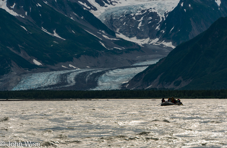 On the Alsek River in Alaska, United States