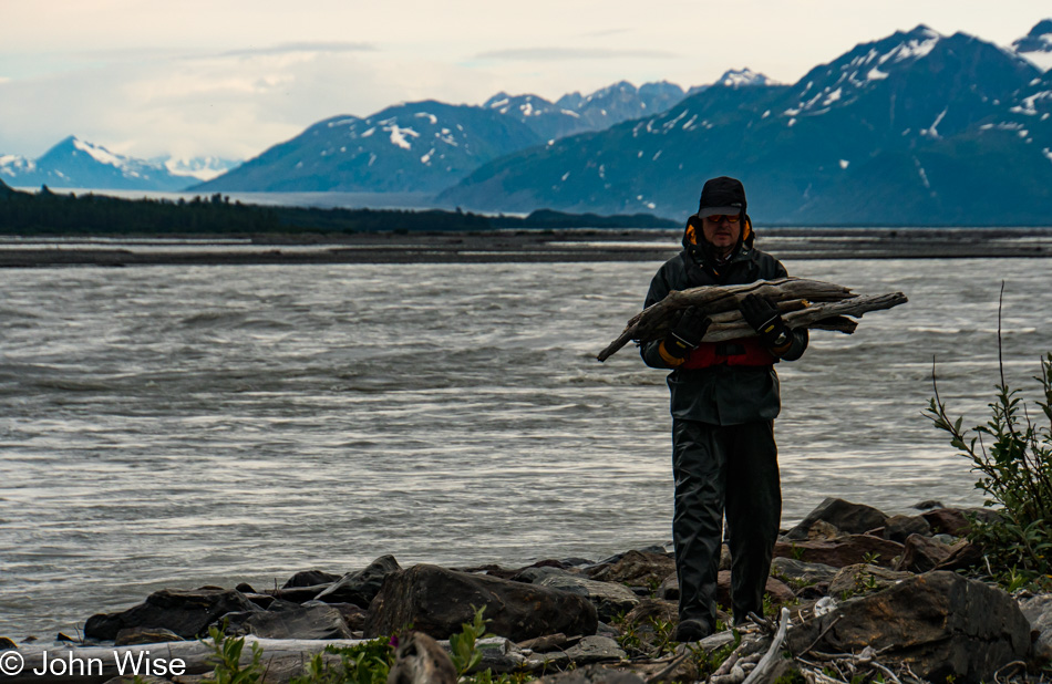 On the Alsek River in Alaska, United States