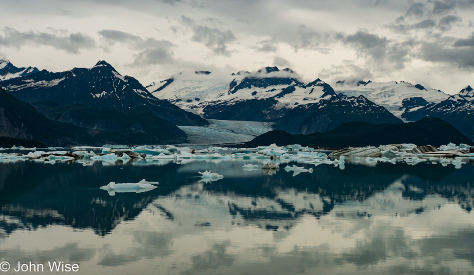 On the Alsek Lake in Alaska, United States