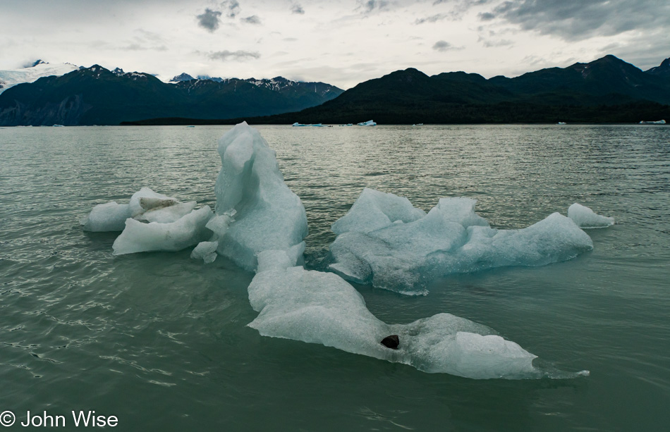 On the Alsek Lake in Alaska, United States
