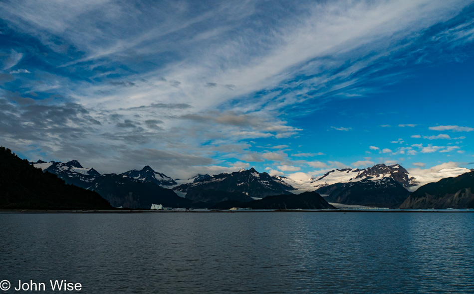 On the Alsek Lake in Alaska, United States