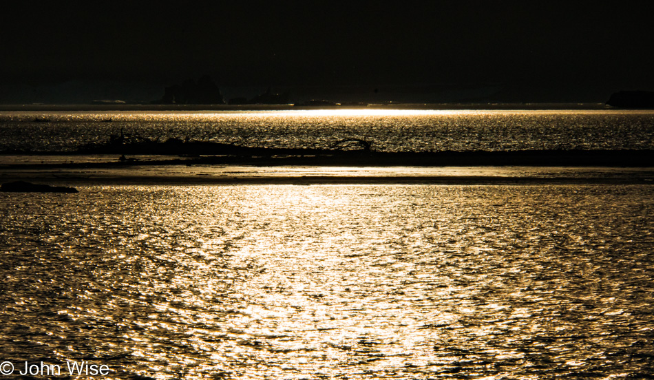 Alsek Lake at sunrise in Alaska