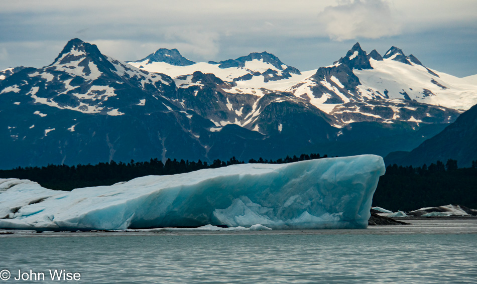 Out on the Alsek Lake in Alaska