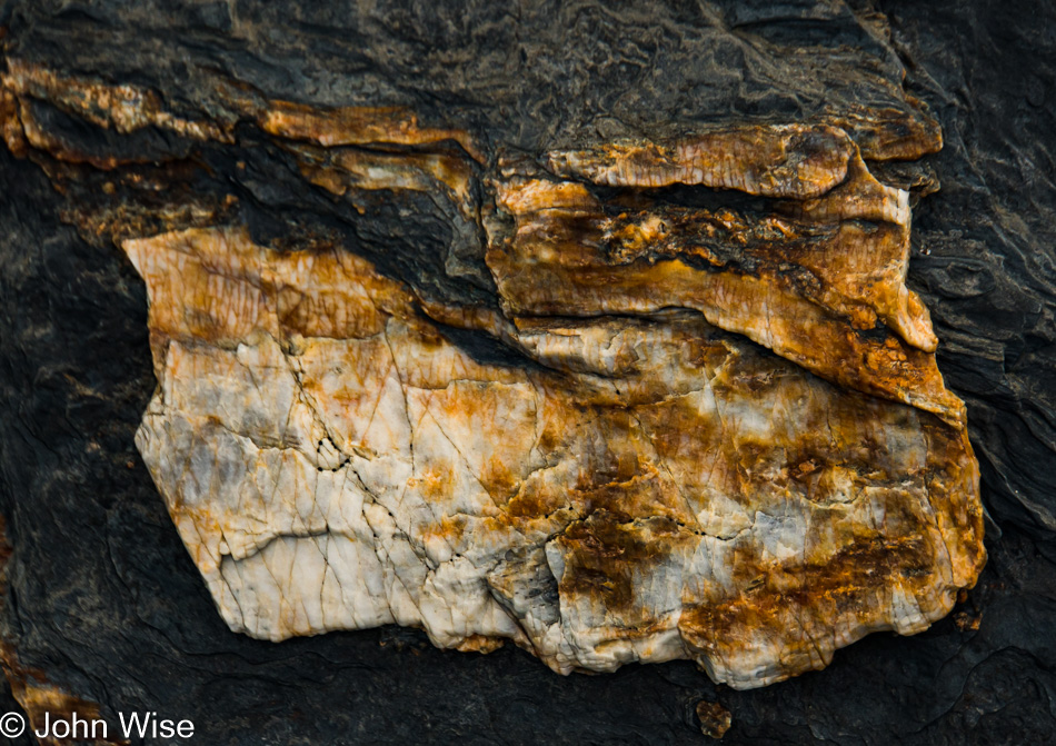 Rock at Alsek Lake in Alaska