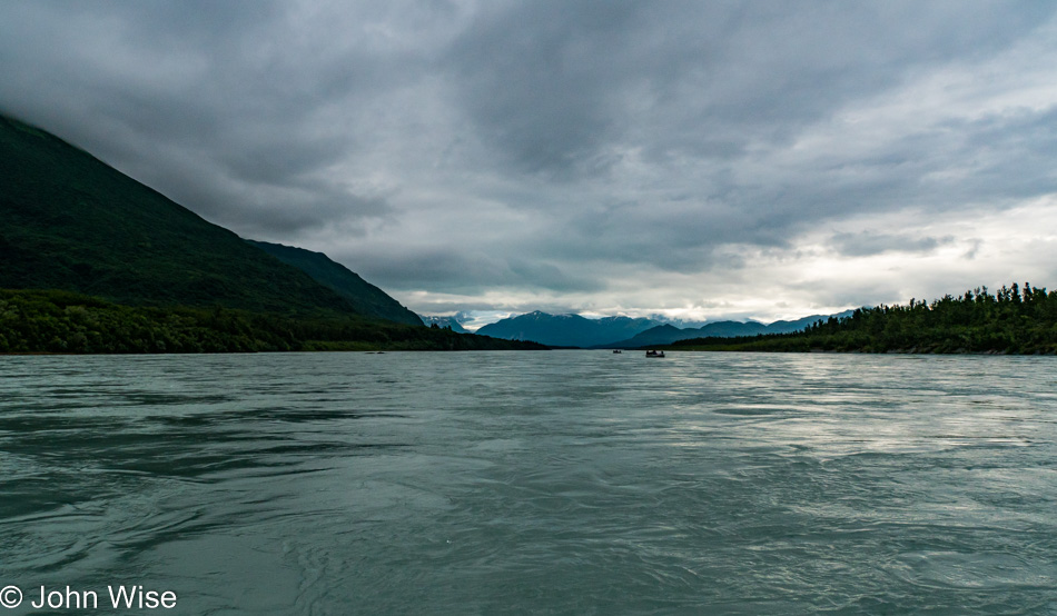 On the Alsek River in Alaska