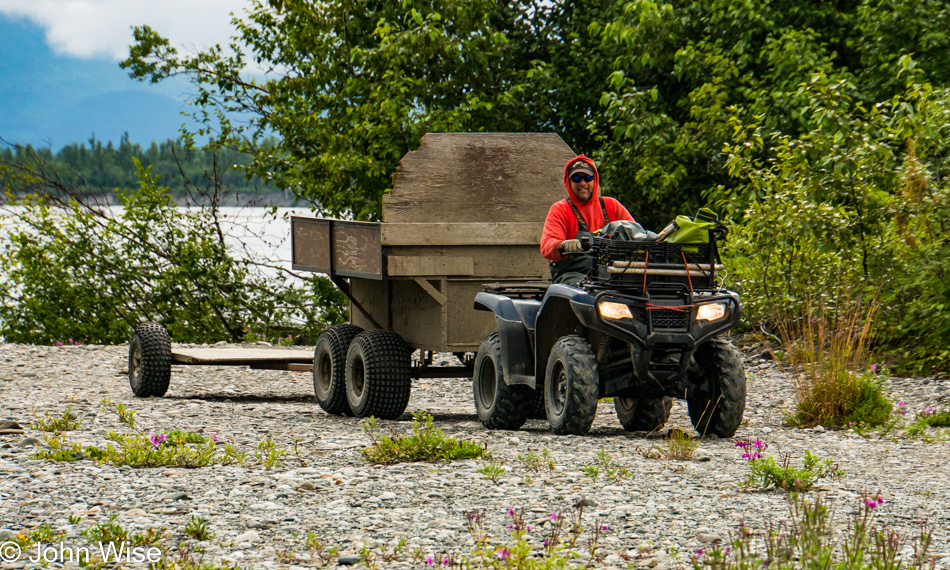 Pat Pellet of Barbazon Expeditions in Dry Bay, Alaska 