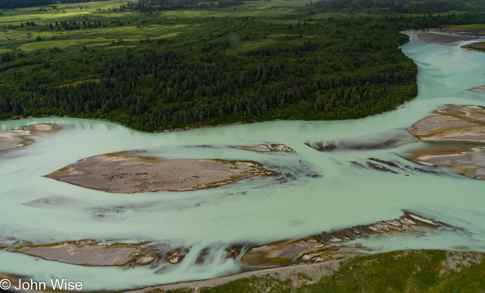 Braided river in Alaska