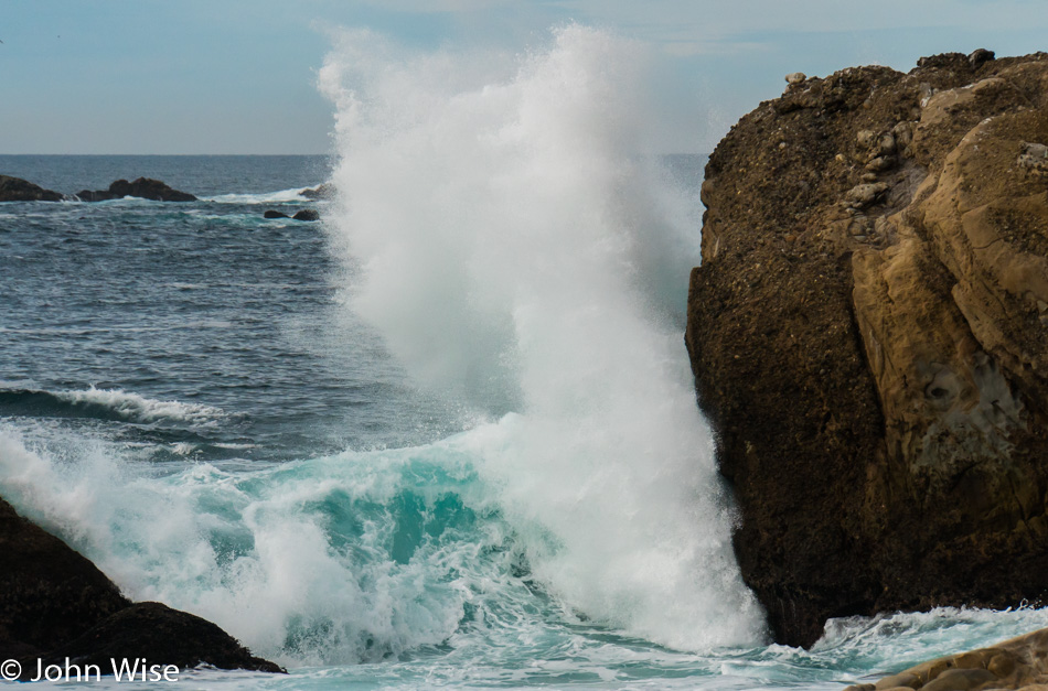 Breaking wave at Point Lobos State Natural Reserve