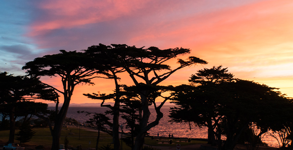 Sunrise from Pacific Grove, California
