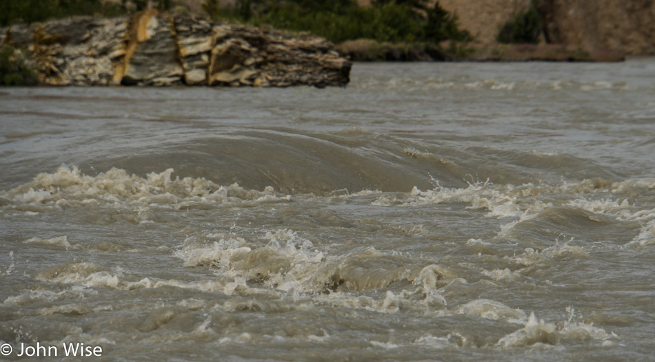 Turbulence in the Alsek River in Yukon, Alaska