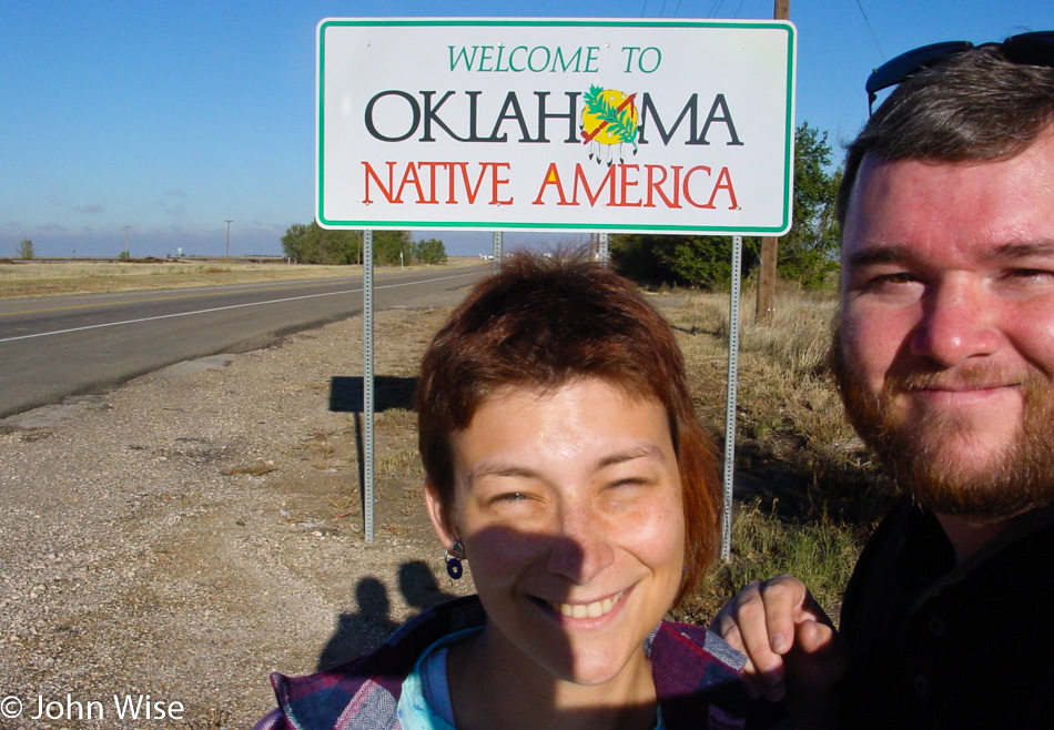 Welcome to Oklahoma on highway 287 with Caroline Wise and John Wise