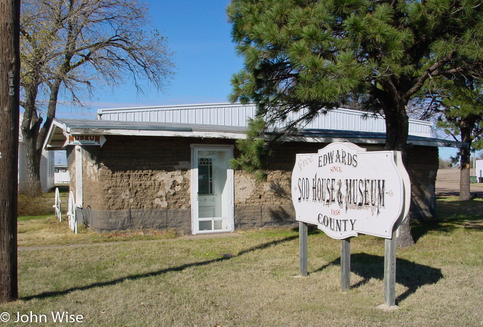 Edwards County Historical Museum And Sod House in Kinsley, Kansas