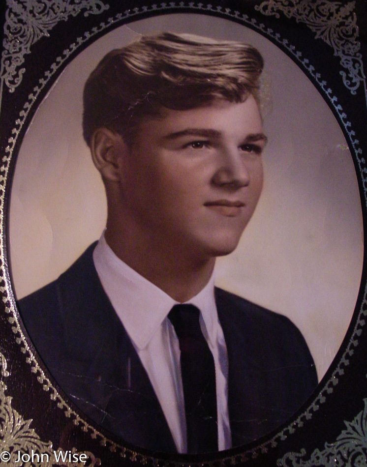 John Michael Wise Sr. during his senior year of high school in Buffalo, New York