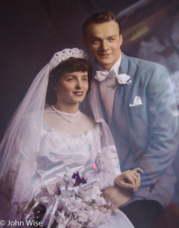 Penny and Mike Knezetic on their wedding day in Buffalo, New York