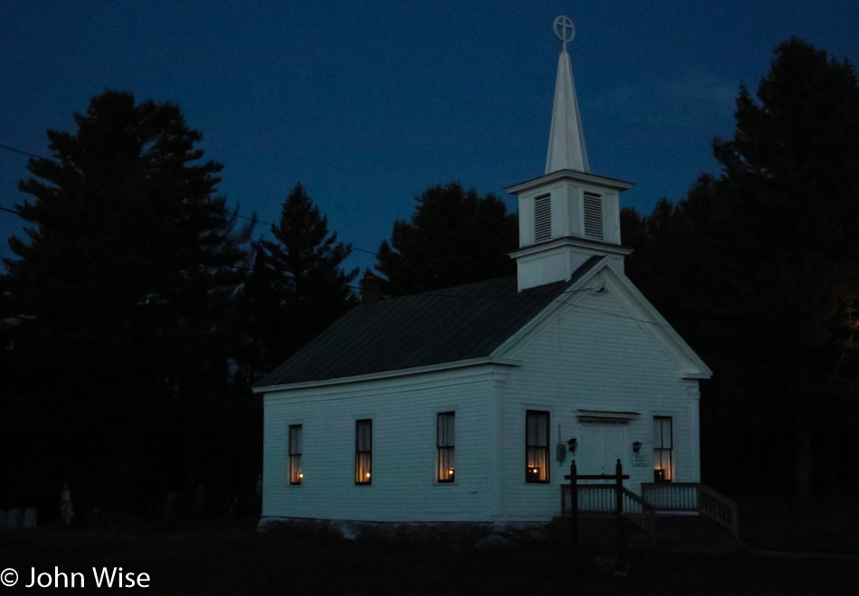 An old church near the Adirondacks in New York