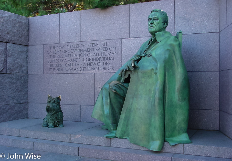 Franklin Delano Roosevelt Memorial next to the Tidal Basin in Washington D.C.