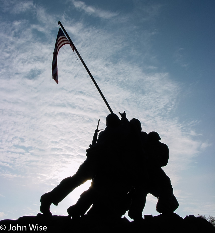 Marine Corps War Memorial near Arlington National Cemetery in Washington D.C.