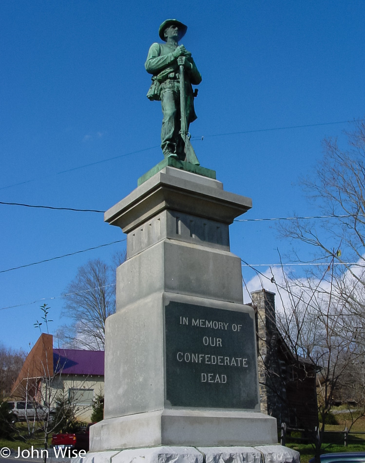 Statue for the "Confederate Dead" somewhere in West Virginia