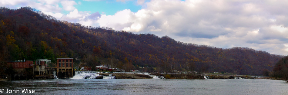 Kanawha Falls near the Gauley Bridge West Virginia