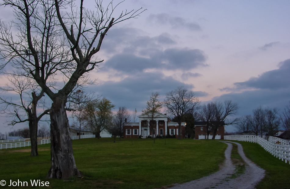 Kentucky countryside west of Wilmore