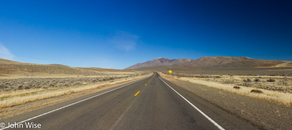 Interstate 95 going north from Winnemucca, Nevada