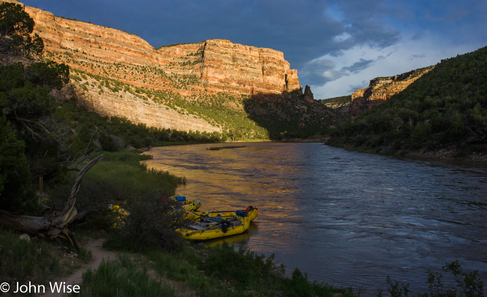 On the Yampa river in Dinosaur National Monument Colorado
