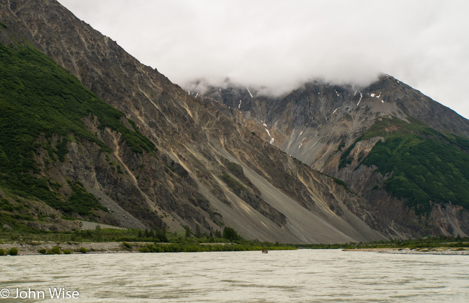 On the Alsek river in Canada