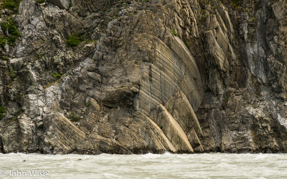 The geology along the Alsek river never fails to inspire here in British Columbia, Canada