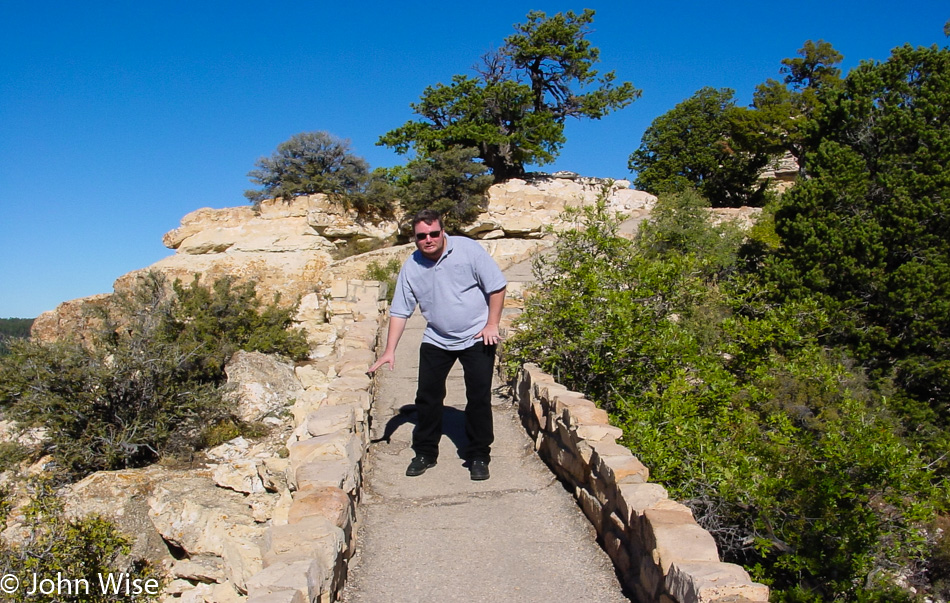 John Wise on the north rim of the Grand Canyon in Arizona