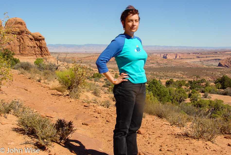 Caroline Wise in Arches National Park, Utah