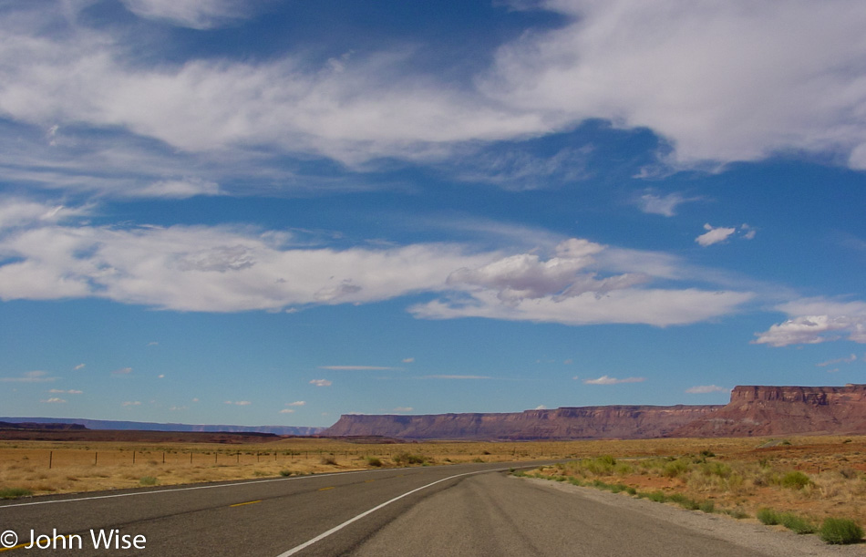Route 211 into Canyonlands National Park Utah