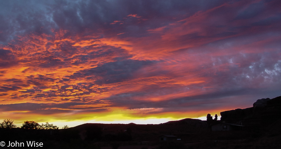 Sunset in Bluff, Utah