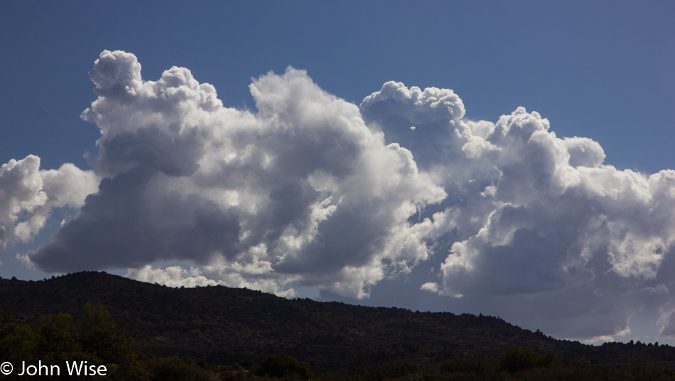 Clouds north of Superior, Arizona