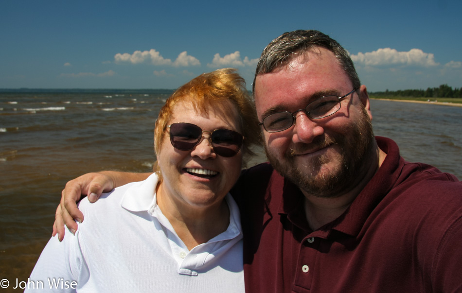 Karen Goff and John Wise at a Great Lake in the Eastern United States