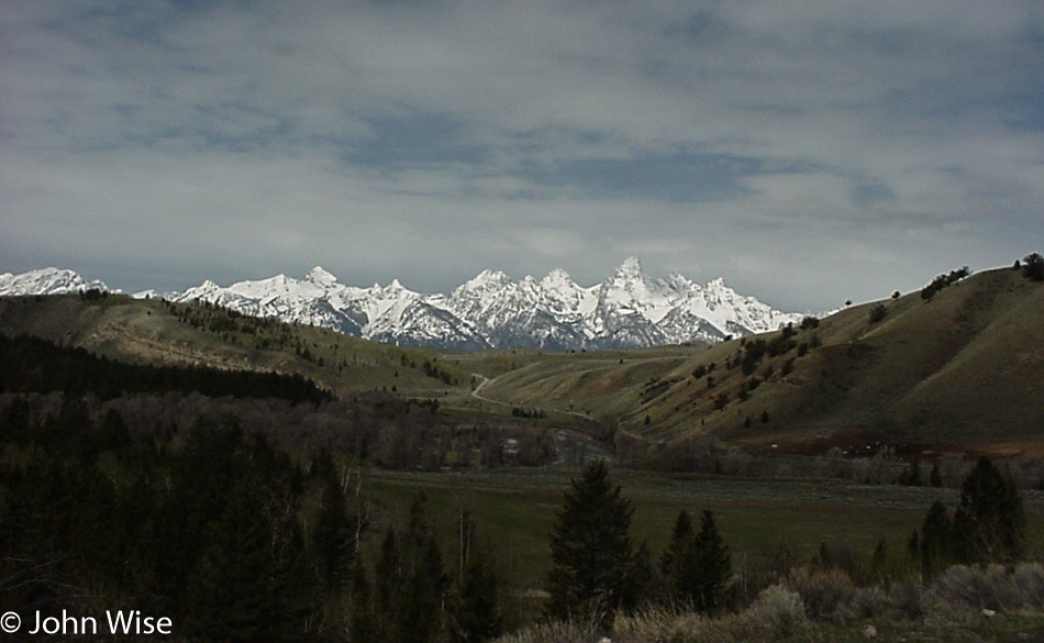 The Teton Range in Wyoming