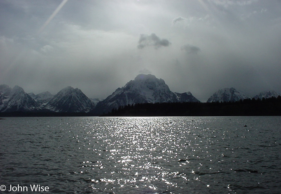 View of the Grand Teton range in Wyoming