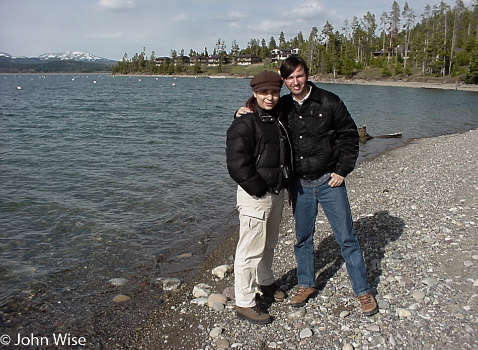 Ruby Rieke and Axel Rieke at the Grand Teton National Park in Wyoming