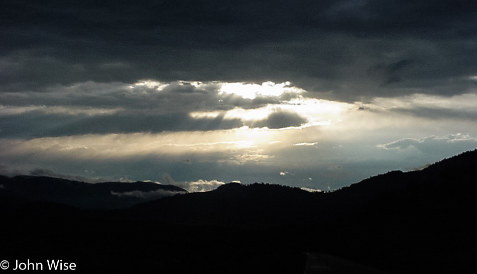 Sunset in Yellowstone National Park, Wyoming