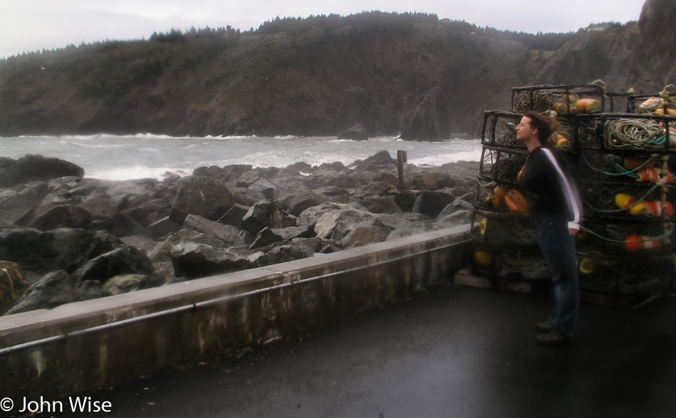 Caroline Wise at Port Orford, Oregon