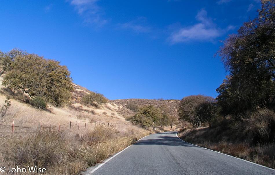 Route 146 to Pinnacles National Park, California