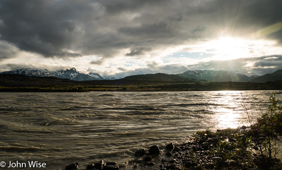 Alsek River at Tweedsmuir Glacier in British Columbia, Canada