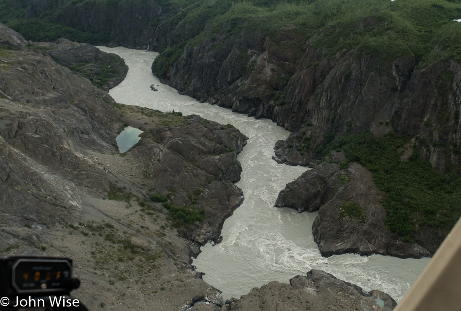 Flying over the Alsek River, Turnback Canyon, and the Tweedsmuir Glacier in British Columbia, Canada