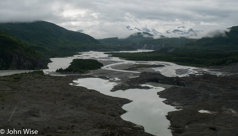 Flying over the Alsek River, Turnback Canyon, and the Tweedsmuir Glacier in British Columbia, Canada