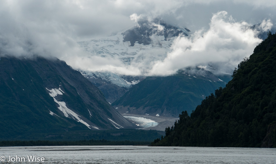 Near the confluence of the Tatshenshini and Alsek Rivers in British Columbia, Canada