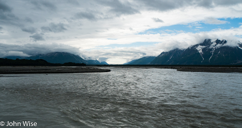 Joining the Tatshenshini River from the Alsek River in British Columbia, Canada